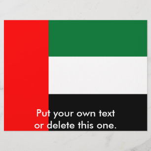 Volante con bandera de los Emiratos Árabes Unidos