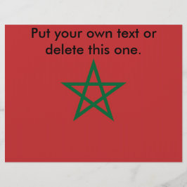 Volante con bandera de Marruecos