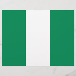 Volante con bandera de Nigeria