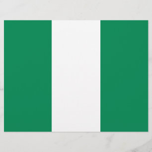 Volante con bandera de Nigeria