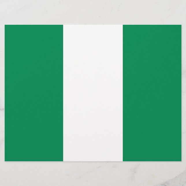Volante con bandera de Nigeria (Frente)
