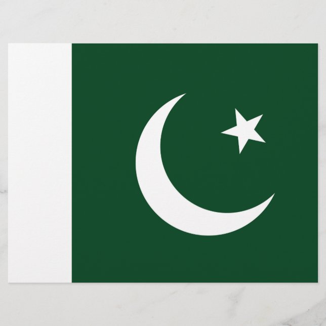 Volante con bandera de Pakistán (Frente)