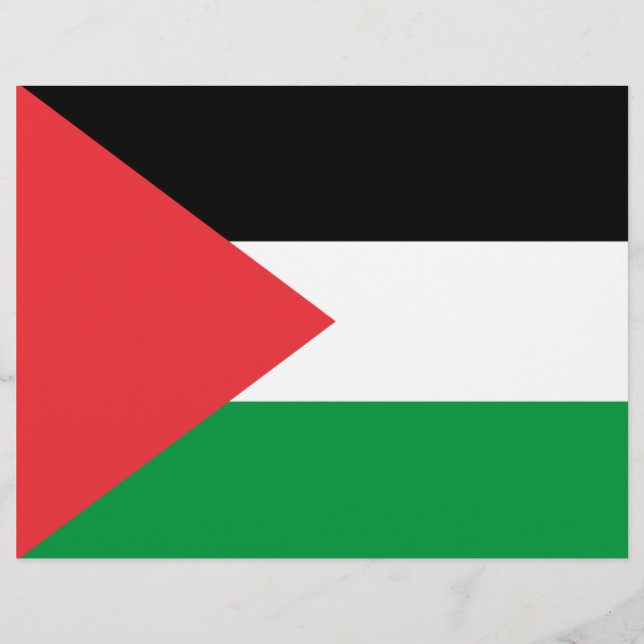 Volante con bandera de Palestina (Frente)