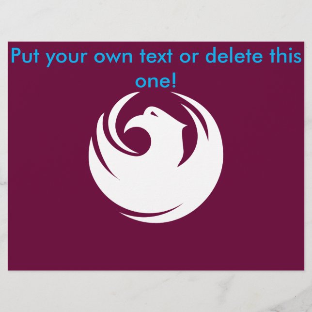 Volante con bandera de Phoenix, Arizona (Frente)