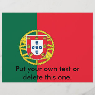 Volante con bandera de Portugal