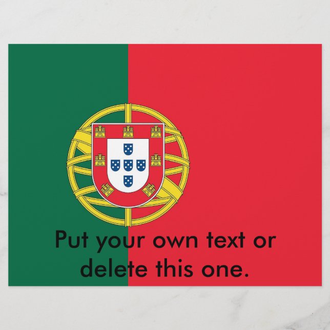 Volante con bandera de Portugal (Frente)