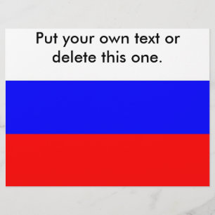 Volante con bandera de Rusia
