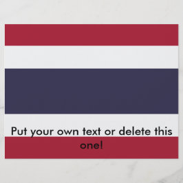 Volante con bandera de Tailandia