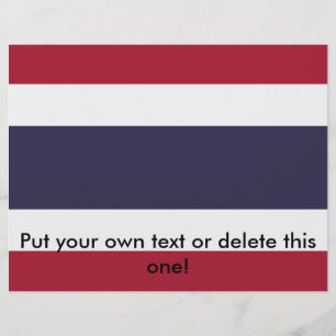 Volante con bandera de Tailandia