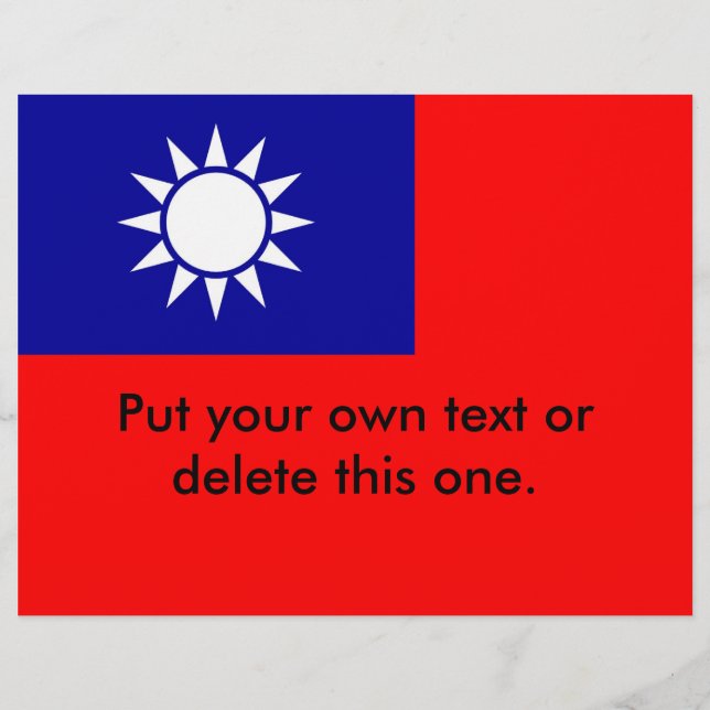 Volante con bandera de Taiwán (Frente)