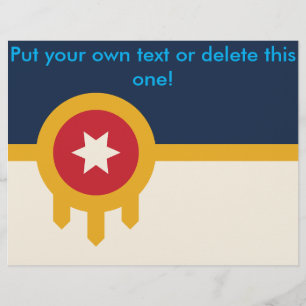 Volante con bandera de Tulsa, Oklahoma