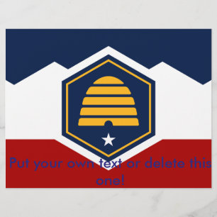 Volante con bandera de Utah, Estados Unidos