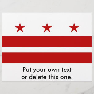 Volante con bandera de Washington DC, EE.UU.