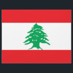 Volante con bandera del Líbano<br><div class="desc">Agregue un toque de orgullo libanés a sus esfuerzos promocionales con nuestro exclusivo folleto que presenta la bandera del Líbano.</div>