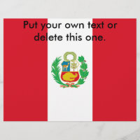 Volante con bandera del Perú