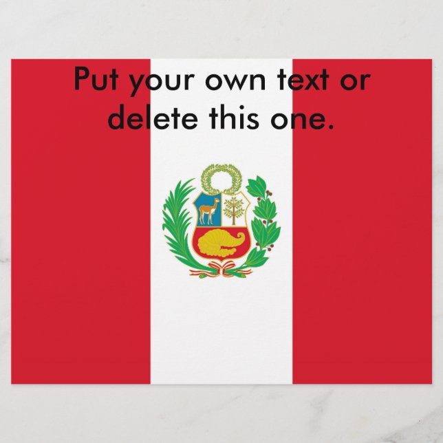 Volante con bandera del Perú (Frente)