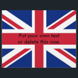 Volante con bandera del Reino Unido<br><div class="desc">Volante con bandera del Reino Unido. Este producto es su personalizable.</div>