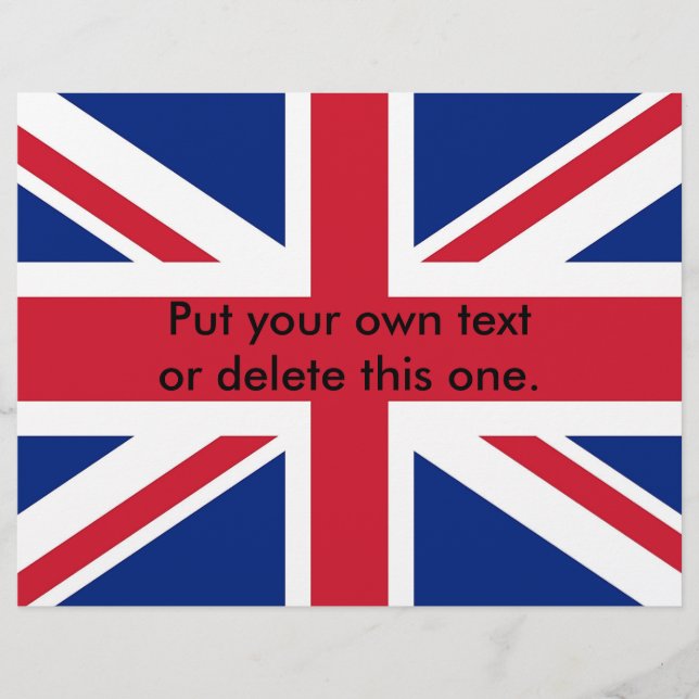 Volante con bandera del Reino Unido (Frente)
