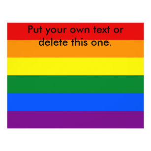 Volante con bandera LGBT arcoiris