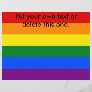 Volante con bandera LGBT arcoiris