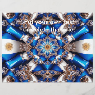 Volante con diseño de colores argentinos