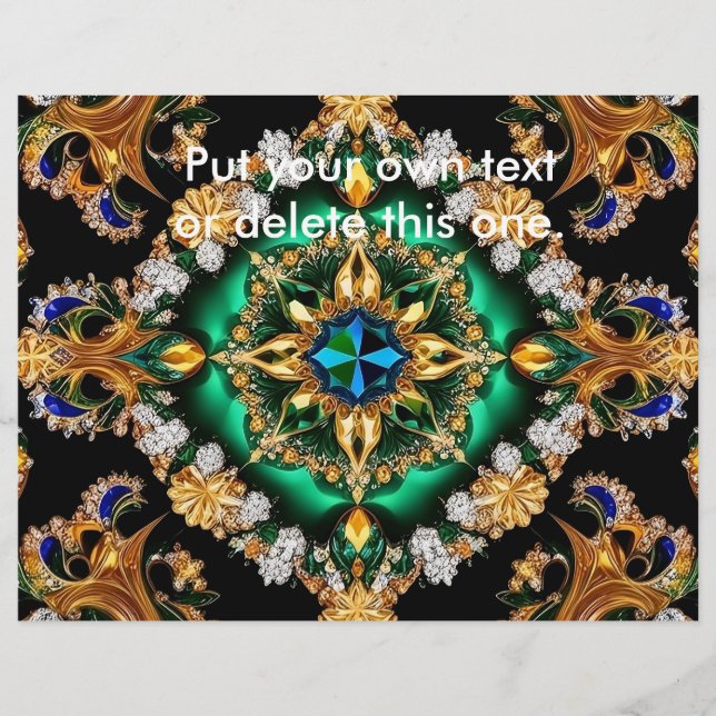 Volante con diseño de colores brasileños (Frente)