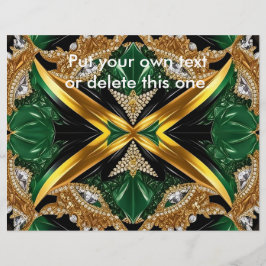 Volante con diseño de colores jamaiquinos