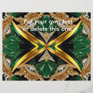 Volante con diseño de colores jamaiquinos