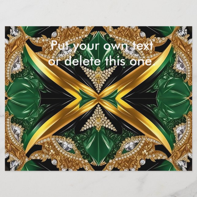 Volante con diseño de colores jamaiquinos (Frente)