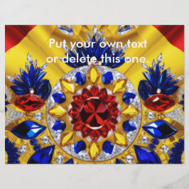 Volante con diseño de colores rumanos