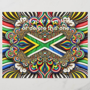 Volante con diseño de colores sudafricanos