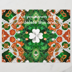 Volante con el diseño de colores de Irlanda