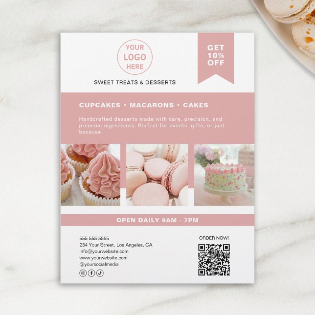 Volante con el logotipo del Personalizado de panad (Bakery Custom Logo Flyer)
