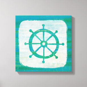 Volante costero de la aguamarina del arte el  