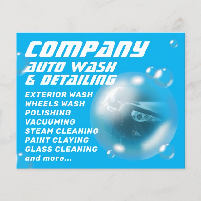 Volante creativo de coches de burbuja moderna (Frente)