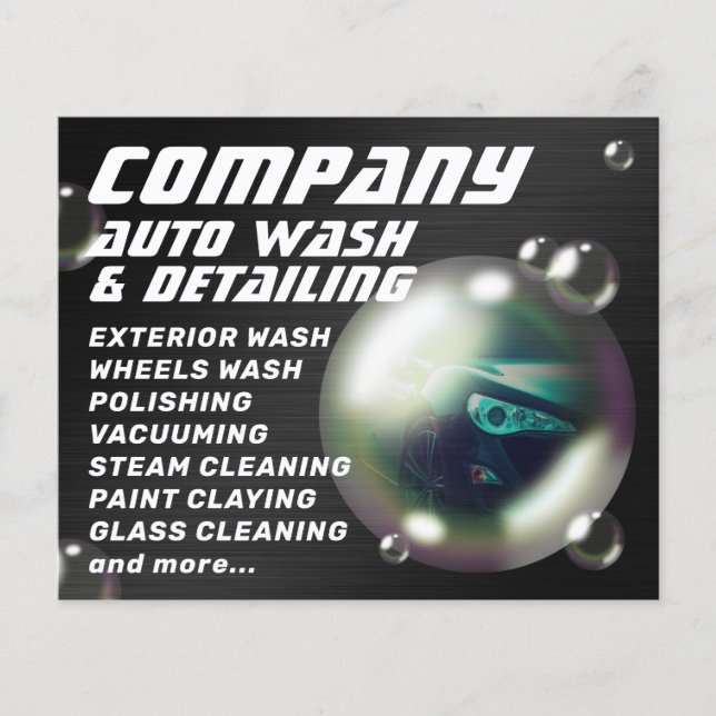 Volante creativo de coches de burbuja moderna (Frente)