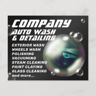 Volante creativo de coches de burbuja moderna