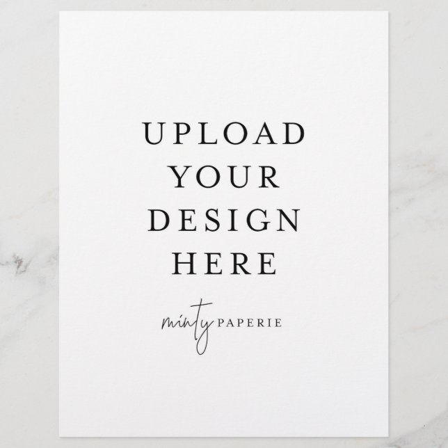 Volante de 8,5" x 11" (Frente)