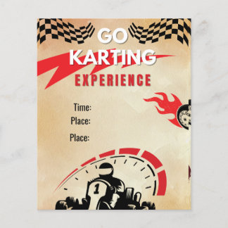 Volante de actividad de karting