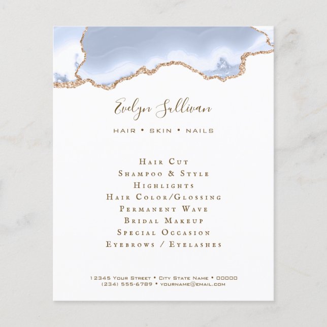 volante de agallas azul pastel (Frente)