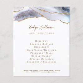 Volante de agata azul gris