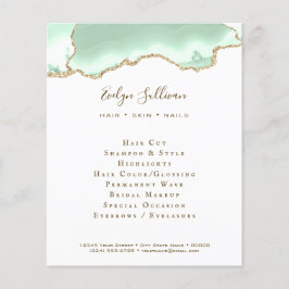 Volante de agata verde marino