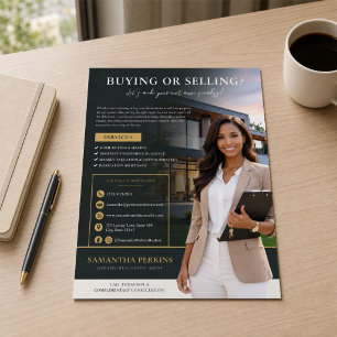 Volante de Agente Inmobiliario   Marketing Moderno