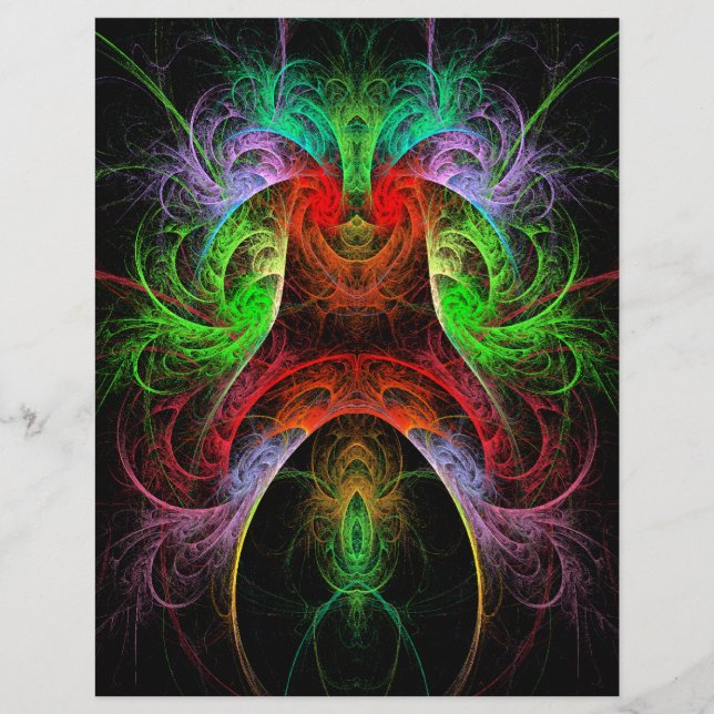 Volante de arte abstracto de carnaval (Frente)