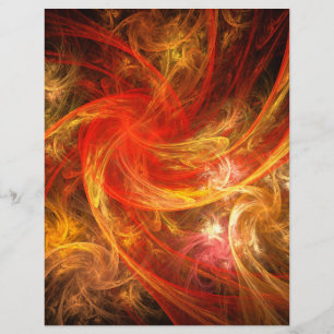 Volante de arte abstracto de Firestorm