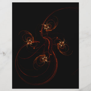 Volante de arte abstracto fuera de la oscuridad