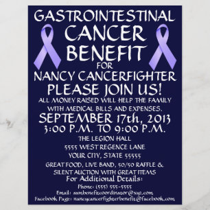 Volante de beneficio de cinta de cáncer gastrointe