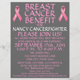 Volante de beneficios de lucha contra el cáncer de