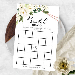 Volante de Bingo para Despedida de Soltera Floral