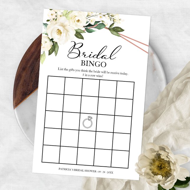 Volante de Bingo para Despedida de Soltera Floral  (Subido por el creador)